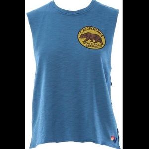 NWOT Aviator Nation - Blue Muscle Tank - Small